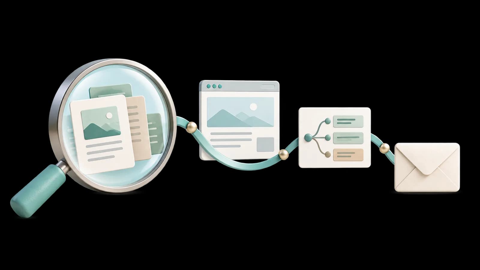 Konzeptillustration: Wachstum bei SEO/GEO-Suche