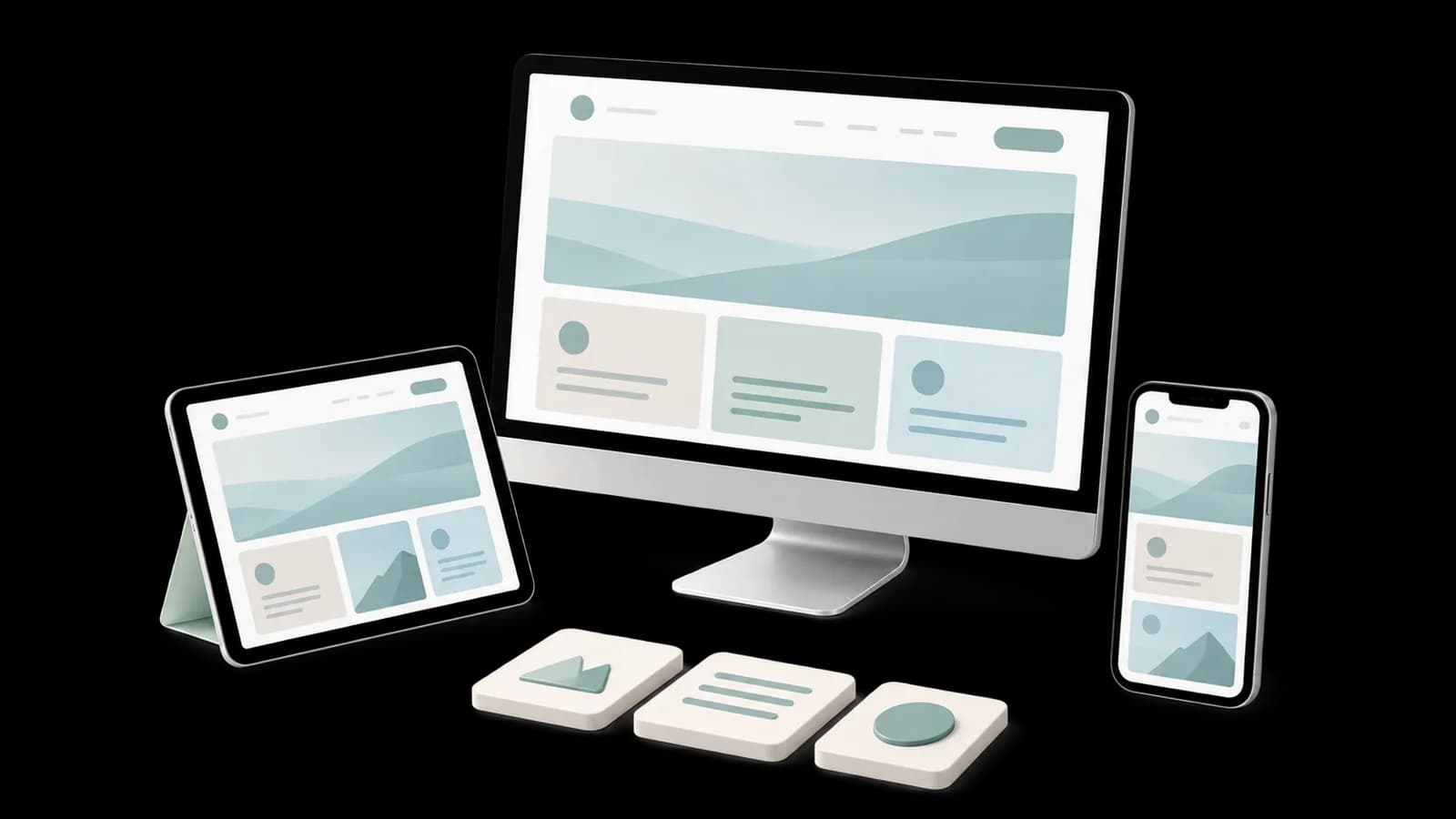 Concept illustration: Website Development and Software Development